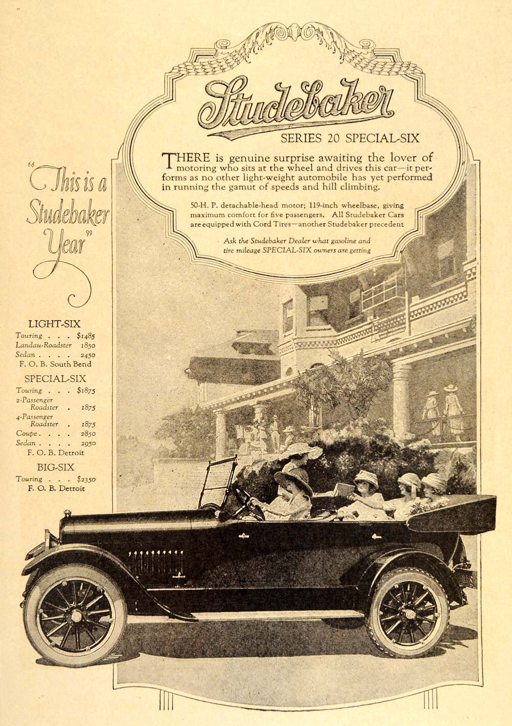 1920 Studebaker Auto Advertising